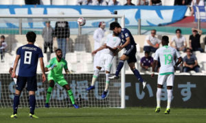 لقطة من مباراة منتخبي اليابان والسعودية في كأس آسيا 2019 في الإمارات (Goal)