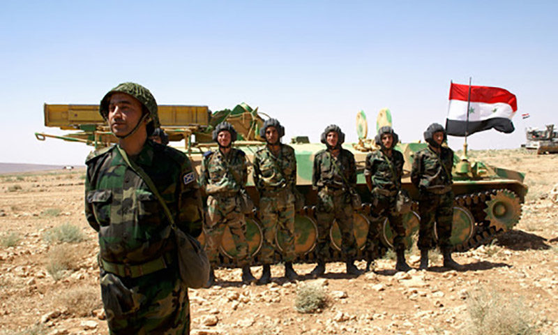 شباب سوريون يخدمون في قوات النظام السوري (وزراة الدفاع السورية)