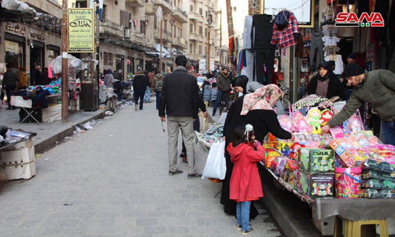 سوق التلل في حلب - 2019 (سانا)