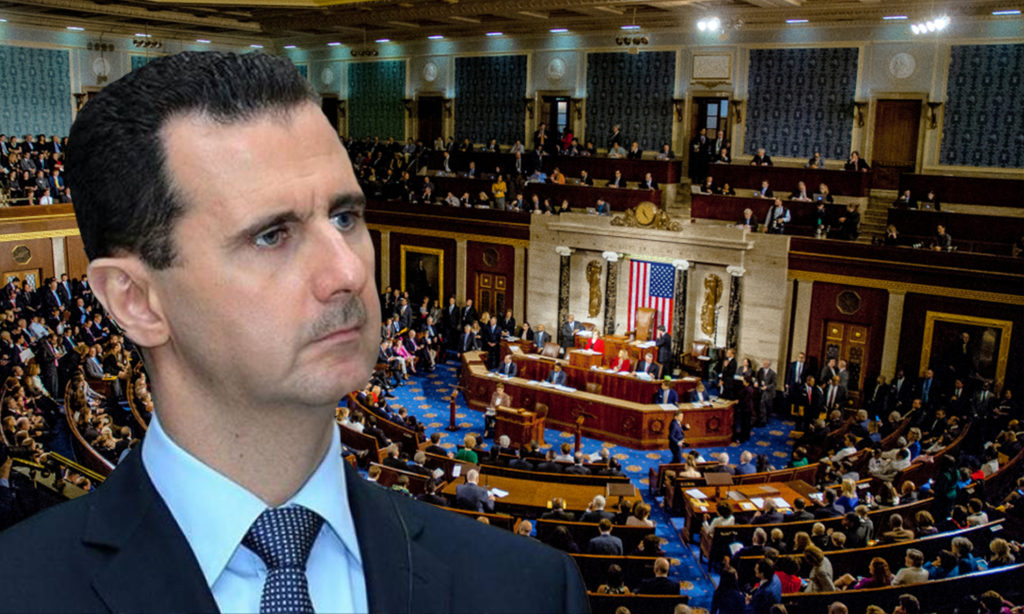 مجلس النواب الأمريكي_رئيس النظام السوري، بشار الأسد (تعديل_عنب بلدي)