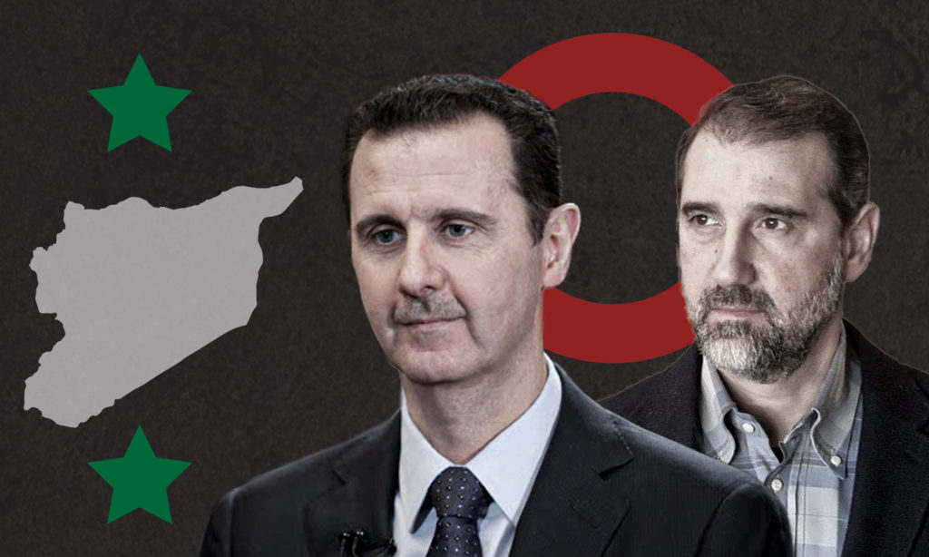 رامي مخلوف وبشار الأسد (تعديل عنب بلدي)
