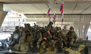 جنود روس في إدلب،(themoscow times)