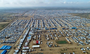 صورة جوية لمخيم الهول (هاوار)