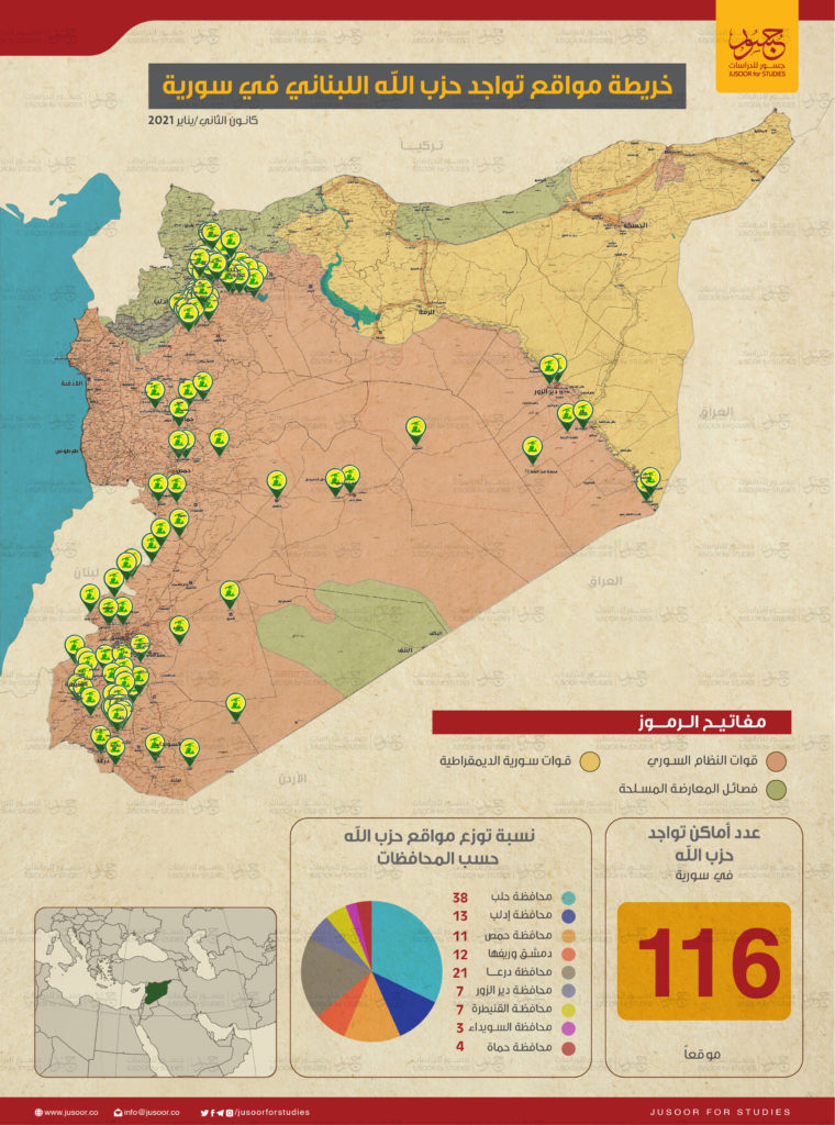 بالخرائط 477 موقع ا لقوى خارجية في سوريا نصفها لإيران و حزب الله عنب بلدي