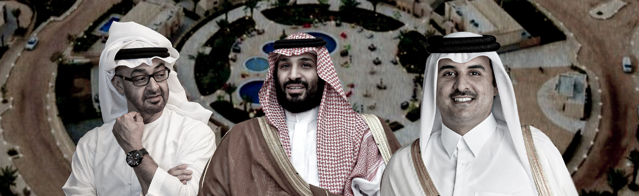الأمير تميم ومحمد بن سلمان وبن زايد (تعديل عنب بلدي)
