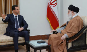 المرشد الأعلى الإيراني على خامنئي ورئيس النظام السوري بشار الأسد