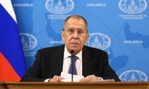 وزير الخارجية الروسي، سيرغي لافروف (نوفوستي)