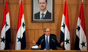 وزير الخارجية والمغتربين السوري، فيصل المقداد (رويترز)