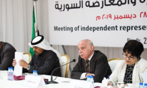 اجتماع معارضين سوريين في السعودية لانتخاب مستقلين جدد في هيئة التفاوض - 28 من كانون الأول 2019 (هيئة التفاوض)
