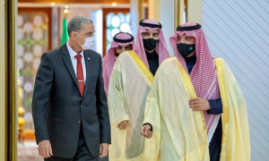 وصول وزير الخارجية العراقي إلى السعودية - 22 من شباط 2020 (واس)