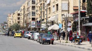 دوار الشرطة في حي الفرقان بمدينة حلب (سانا)