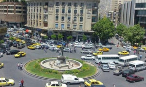 ساحة المحافظة في العاصمة دمشق (سانا)