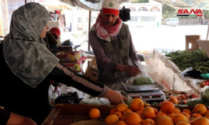 البرتقال في أسواق درعا - أيار 2020 (سانا)