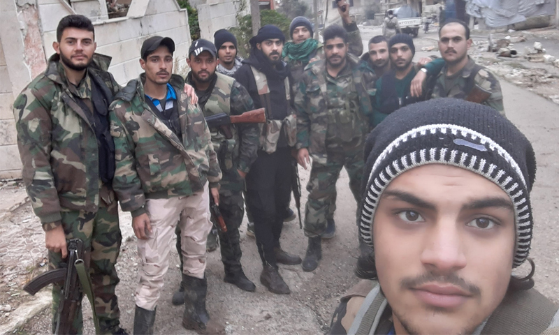 مقاتلون من الفرقة الرابعة التابعة للنظام السوري في درعا - 1 تشرين الأول 2020 (صفحة الفرقة الرابعة قوات الغيث/ فيسبوك)