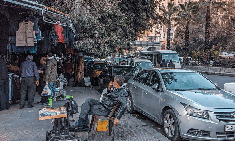 سوق السنجقدار أحد أسواق مدينة دمشق- 5 من كانون الأول 2020 (عدسة شاب دمشقي)