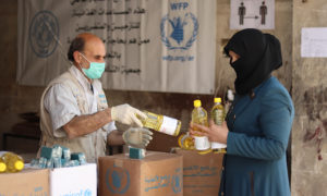 توزيع المواد الغذائية في حلب 26 حزيران 2020 (WFP)