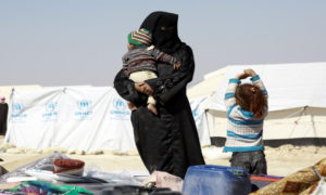 نازحون في مخيم الهول شمال شرقي سوريا 