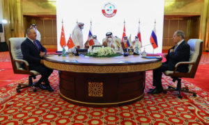 اجتماع لوزراء خارجية دول قطر وتركيا وروسيا حول سوريا - 11 من آذار 2021