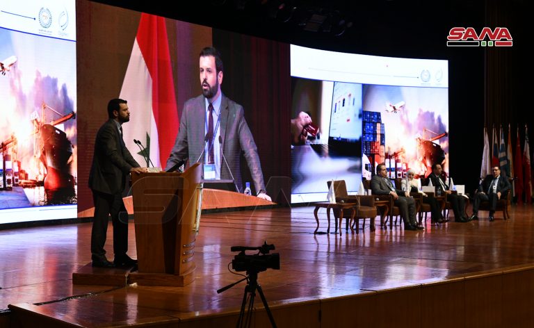 مؤتمر "سوريا والتحول الرقمي" في قصر المؤتمرات بدمشق - 10 من نيسان 2021 (سانا)