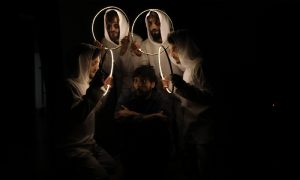 عرض مسرحية تحت الصفر على خشبة مسرح المركز الثقافي في إدلب - 27 آذار 2021 (بنفسج)