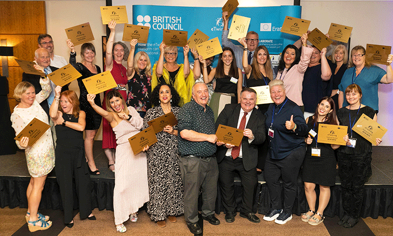 صورة جماعية للمشاركين في مؤتمر أعده "المجلس الثقافي البريطاني" حول الصحافة والإعلام في مدينة توتنهام- 2 من تشرين الأول 2019 (المجلس الثقافي البريطاني)
