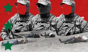 جثث قتلى مجزرة البيضا في بانياس على يد قوات الدفاع الوطني وحزب الله وقوات النظام السوري - 2 أيار 2013 (تعديل عنب بلدي)