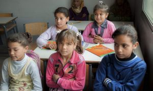 طالبات في مدرسة عرسال في لبنان (UNHCR)
