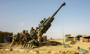 قوات أمريكية تتدرب على المدفعية في شمال شرقي سوريا - 14 حزيران 2021 (غرفة عمليات العزم الصلب)