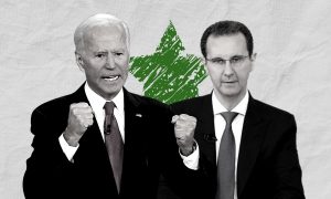رئيس النظام السوري بشار الأسد والرئيس الأمريكي جو بايدن (تعديل عنب بلدي)