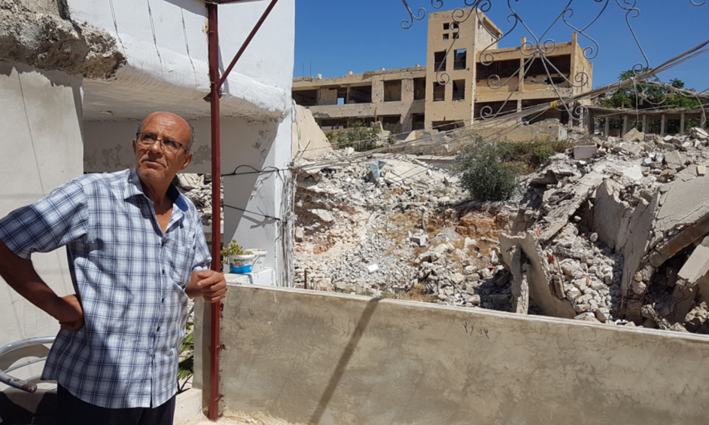 مخيم "عين التل" (حندرات) للاجئين الفلسطينيين شمال شرقي حلب، المصدر: "أونروا"، 2021.