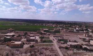 صورة جوية لبلدة الباغوز بريف دير الزور الشرقي- 18 من آذار 2021 (عنب بلدي/ حسام العمر)
