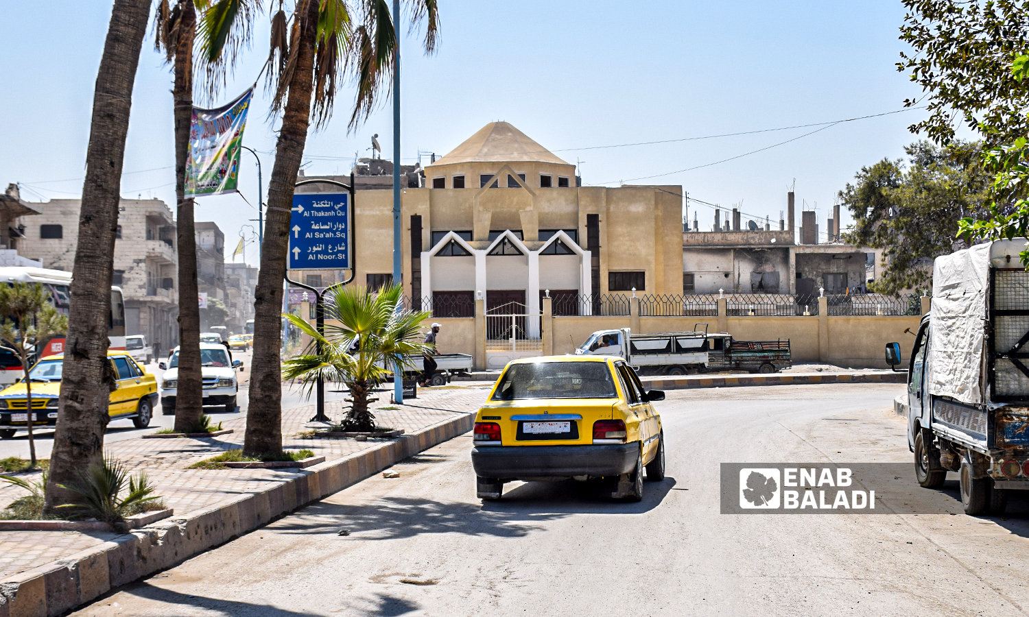 كنيسة الشهداء وسط مدينة الرقة - 22آب 2021 (عنب بلدي / حسام العمر)