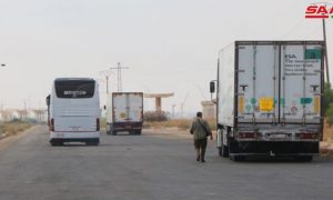 معبر جابر على الحدود الأردنية مع سوريا_ 29 من أيلول (سانا)
