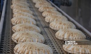 خط المخبز الجديد الرابع المنشأ من قبل المجلس المحلي في مدينة الباب 8 تشرين الأول 2021 (عنب بلدي - سراج محمد)