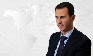 رئيس النظام السوري بشار الأسد (تعديل عنب بلدي)
