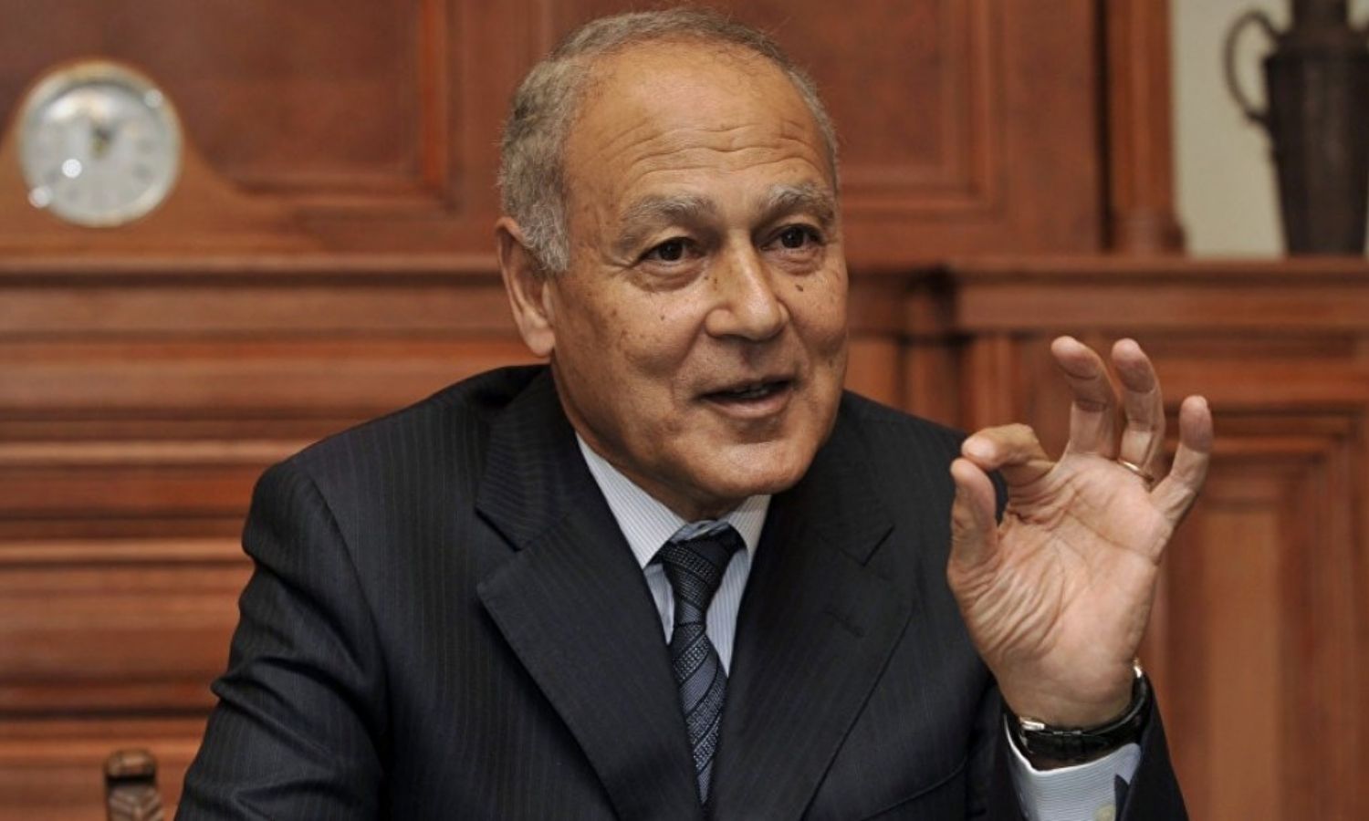 الأمين العام لجامعة الدول العربية أحمد أبو الغيط (رويترز)