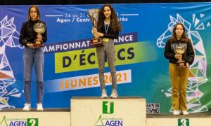 لين ياغي الفائزة بالمرتبة الأولي في بطولة فرنسا للشطرنج عن فئة تحت 14 عام (Agen 2021 )