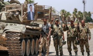 قوات النظام السوري في درعا -  7 تموز 2018 (AFP/Getty Images)