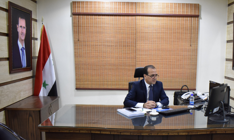 وزير النفط السوري، بسام طعمة، في اجتماع مجلس وزراء منظمة الدول المصدرة للنفط (وزارة النفط السورية)