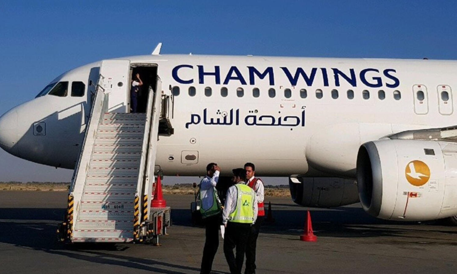 طائرة لشركة "أجنحة الشام" (موقع أجنحة الشام)
