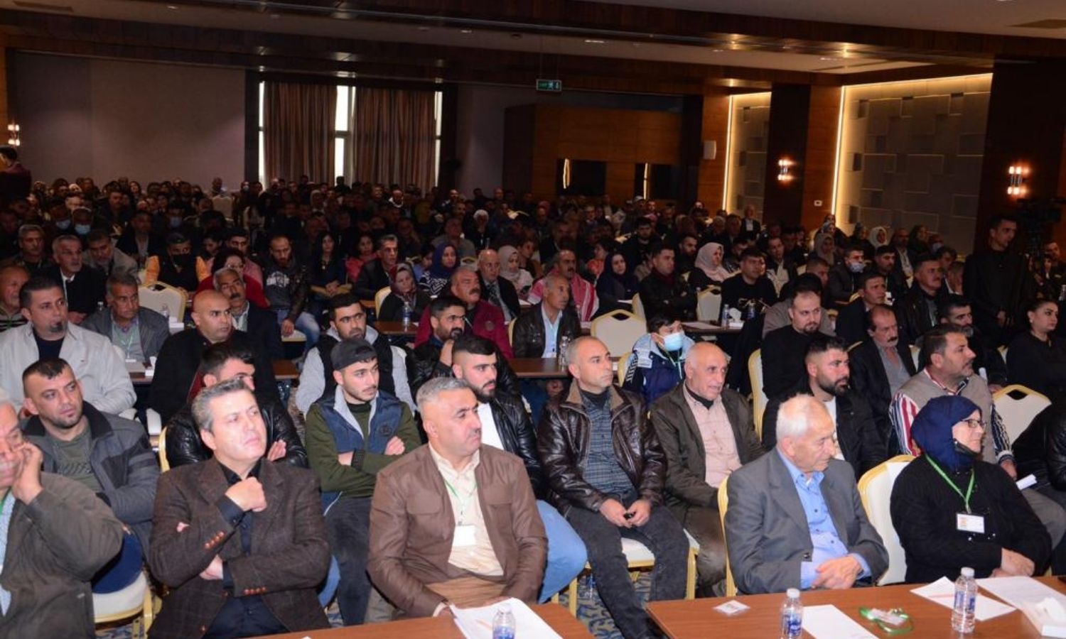 اجتماع الجالية العفرينية في إقليم كردستان العراق، المصدر: صفحة "مجلس عفرين المدني" على "فيس بوك"، 2021.