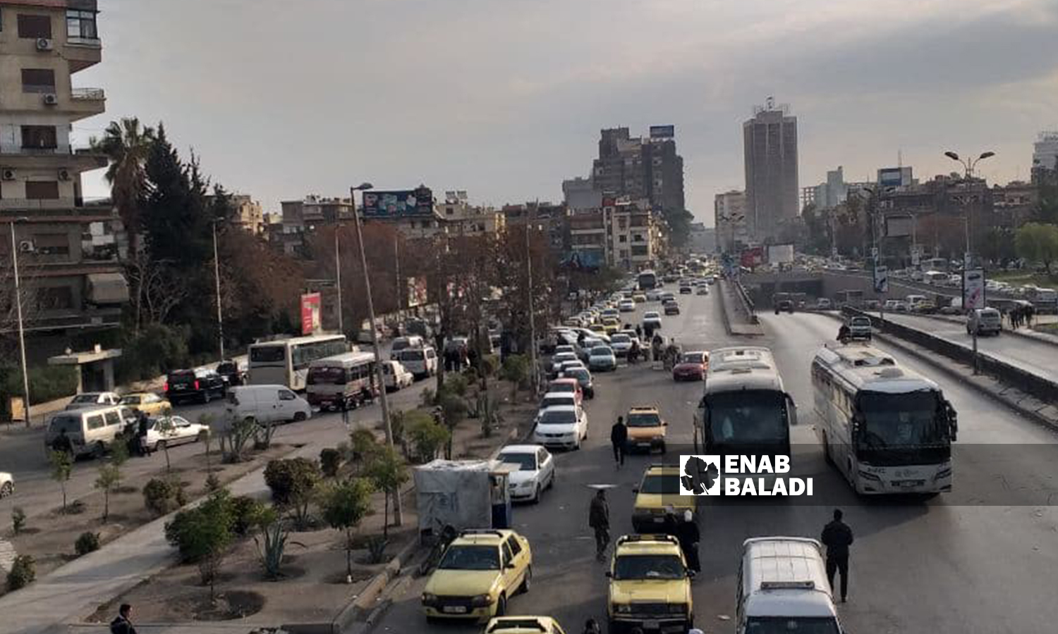 شارع القوتلي في  دمشق - 2 كانون الثاني 2022 ( حسان حسان / عنب بلدي )