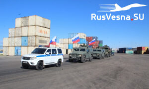 دوريات روسية في ميناء اللاذقية في 18 من كانون الثاني 2021 (الربيع الروسي)