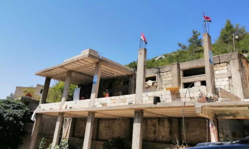 منزل غير مكتمل البناء في ريف اللاذقية (سانا)