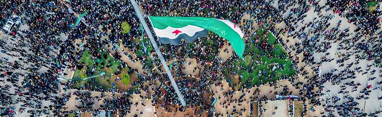 مظاهرة في مدينة إدلب لإحياء الذكرى الـ 11 للثورة السورية- 15 من آذار 2022 (Alzeer Ammar)
