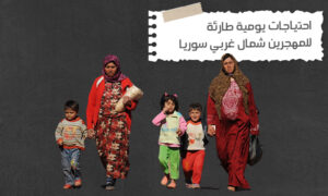 احتياجات يومية طارئة للمهجرين شمال غربي سوريا 