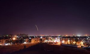 صاروخ في سماء دمشق_ أيلول 2018 (سانا)
