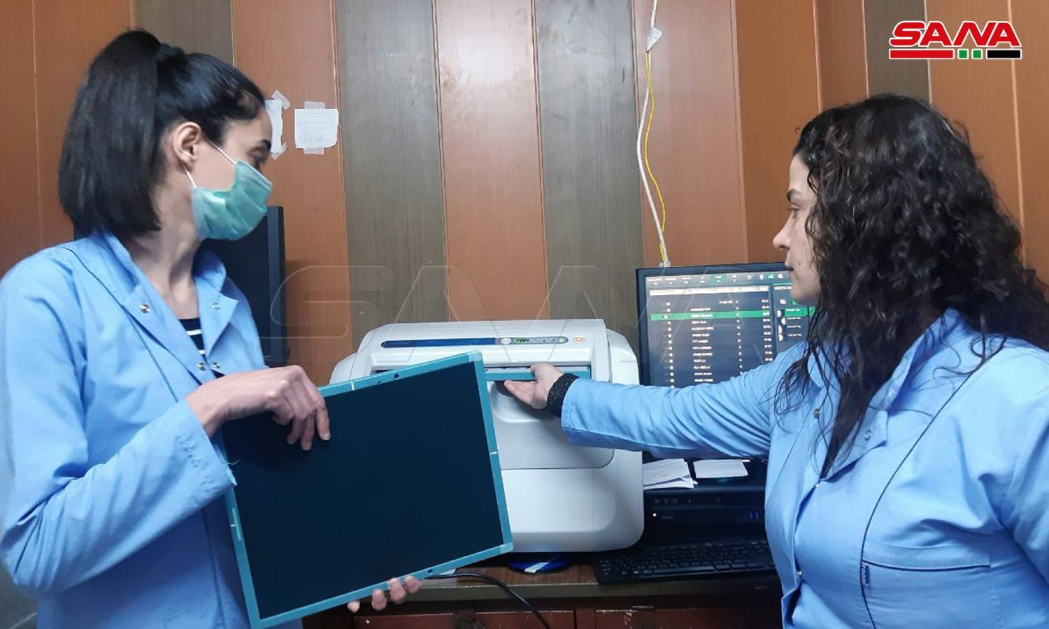 ممرضات في مشفى "دريكيش" بطرطوس (سانا)