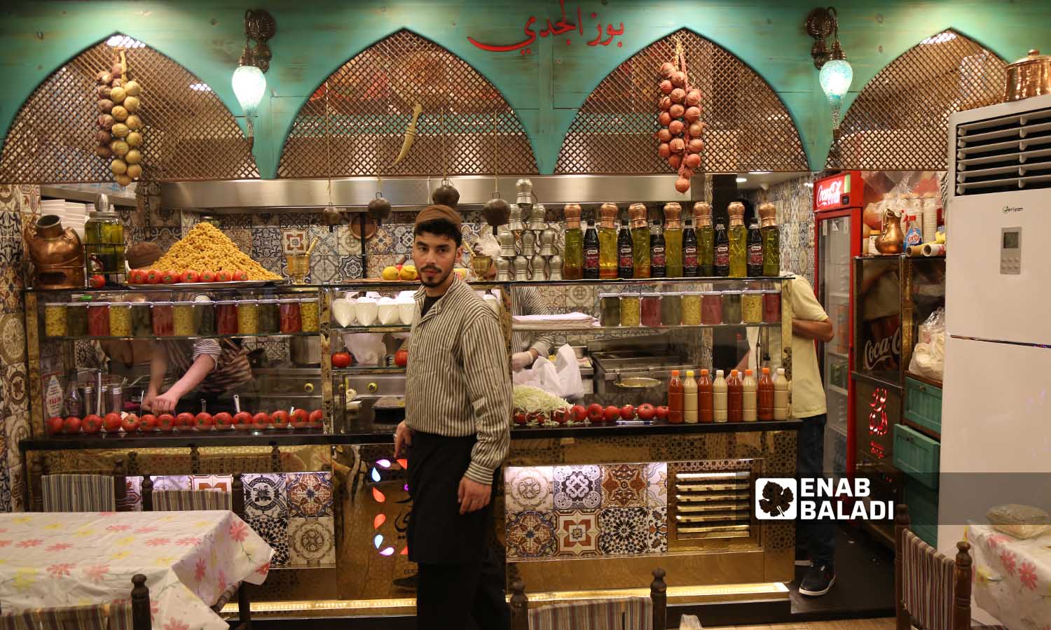 مطعم مأكولات شعبية سوري في منطقة الفاتح 27 من أيار 2022 (عنب بلدي/يوسف حمص)