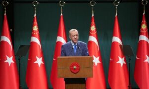 الرئيس التركي رجب طيب أردوغان خلال كلمته عقب ترؤسه اجتماع الحكومة- 9 من أيار 2022- وكالة الأناضول
